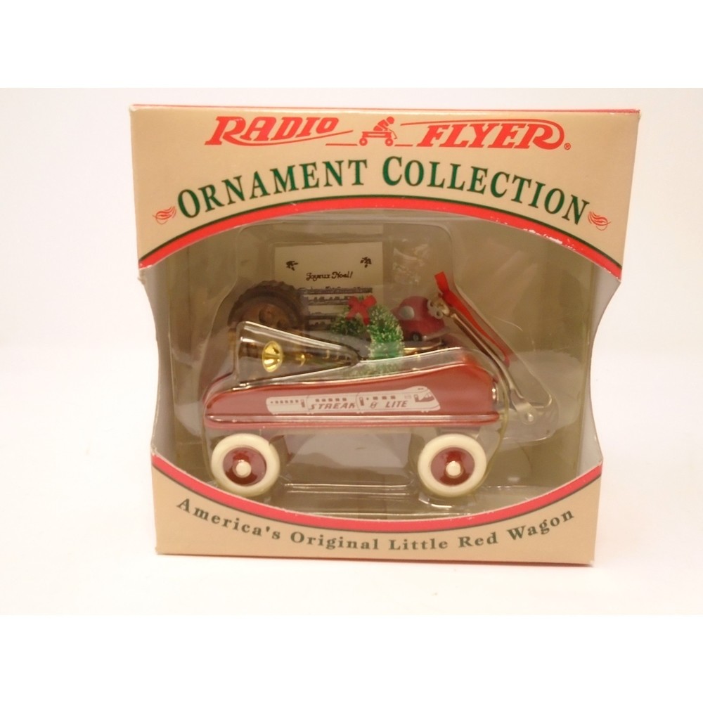 NIB Radio Flyer Christmas Collection "Model 103" Ornament Little Red Wagon
